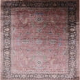 thumbnail image 1 of Ahgly Company Indoor Square Mid-Century Modern Chestnut Brown Oriental Area Rugs, 4' Square, 1 of 6