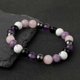 thumbnail image 3 of Pulsera de amatista natural hecha a mano con cristales curativos para mujer, pulsera de cuentas de piedra natural, 3 of 5