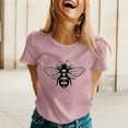 thumbnail image 2 of TSADFHJI Womens Shirts Xxl Womens Spring Printed Short Sleeve O Neck T Shirt Top, 2 of 5