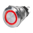 thumbnail image 2 of Blue Sea Systems Push Button LED Ring Switch, Red, Off-(On), 2 of 2