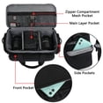 thumbnail image 5 of Vaupan Compact Camera Bag, Multi-Pocket Multi-Purpose Single Shoulder Photography Bag Compatible with SLR Camera Suitable for Messenger Bag and Lenses Storage Bag, Compact and Lightweight (Black), 5 of 7