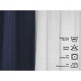 thumbnail image 2 of 3S Brother's 4 Panels Mix and Match Curtains 2 solid Decorative Linen Look curtains and 2 Sheer Linen look Curtains Hanging Back Tap & Rod Pocket Office, Luxury Home Deco Each 28"x95" Navy Blue-Ecru, 2 of 6