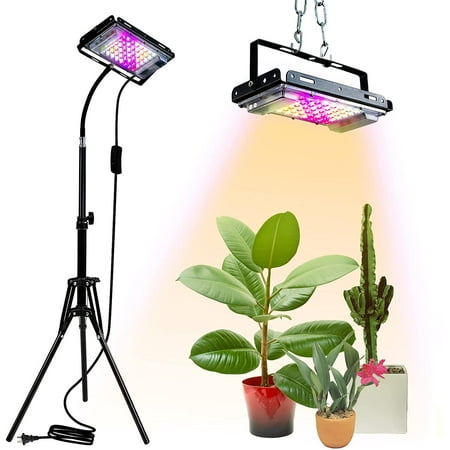 Grow Light with Stand, Full Spectrum LED Floor Plant Light for Indoor ...