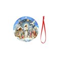 thumbnail image 2 of Wooden Nativity Scene Ornaments for Christmas Tree - Religious Decor with Carved Nativity Design, 2 of 9