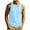 ☪33-Light Blue, variant on Nuoqisi Men's Summer Solid Color Casual Fashion Running Sport Base Layer Mesh Tank Top - Breathable Workout Vest for Hot Weather and Training, Perfect for Gym Sessions and Outdoor Runs
