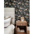 thumbnail image 4 of NextWall  Vintage Floral Peel and Stick Wallpaper 20.5 in. W x 18 ft. L - Onyx, 4 of 8