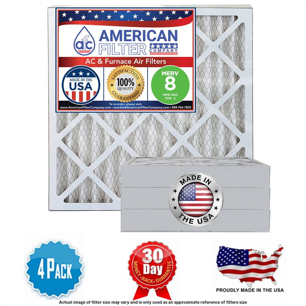 AFC 20x25x4 Furnace / AC / Air filters MERV 8 (MPR 600 FPR 5) Type