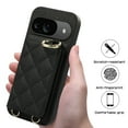 thumbnail image 6 of ELEHOLD Case for Google Pixel 9 / 9 Pro,Detachable Lanyard Crossbody Leather Wallet Case with Ring Holder & Mirror,Black, 6 of 9