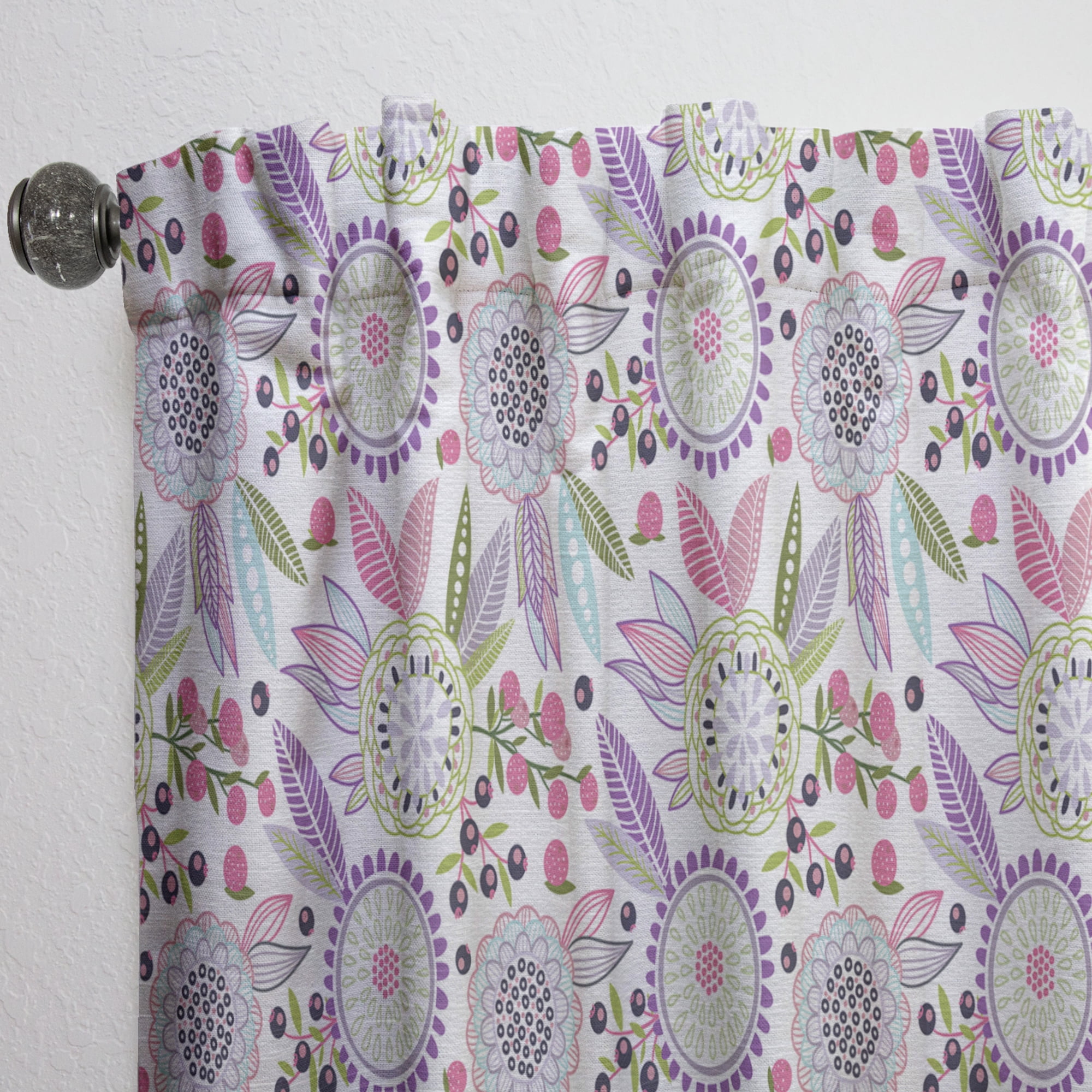 Designart 'Blossom Pink IX' Modern & Contemporary Curtain Panel