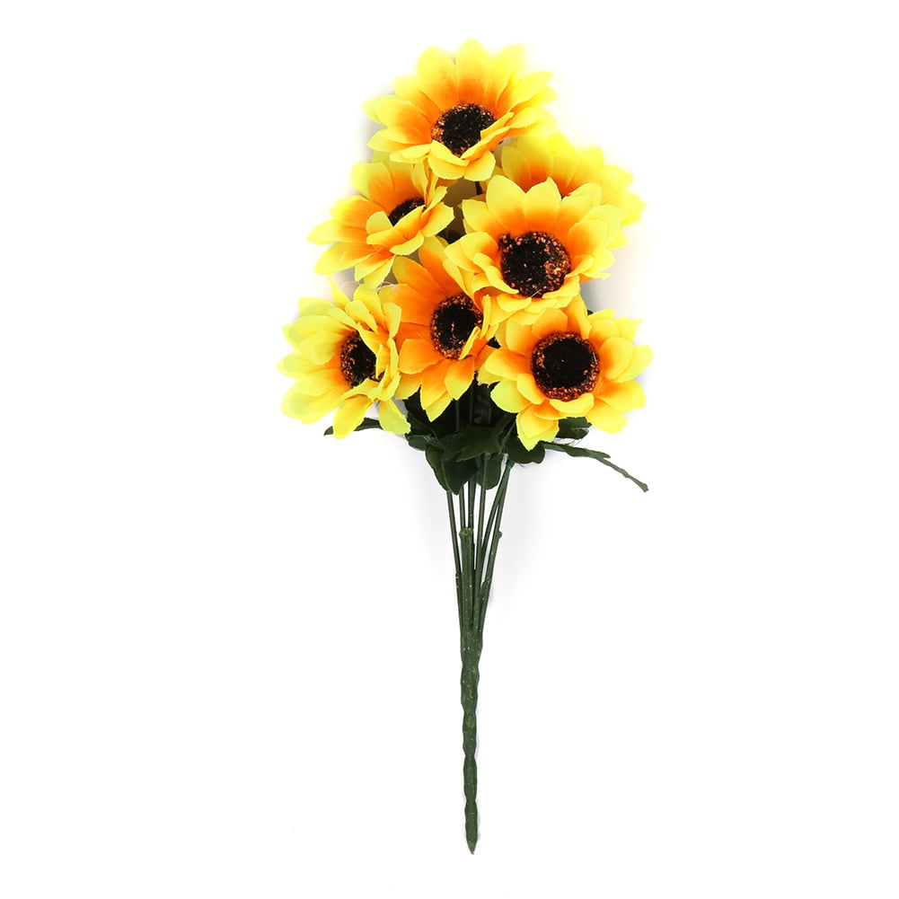 KABOER Artificial Sunflowers Fake Flowers Sunflower Bouquet in Yellow