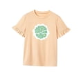 thumbnail image 3 of Camiseta para mujer con cuello redondo, camiseta básica de manga corta para caminar por la calle S, 3 of 7