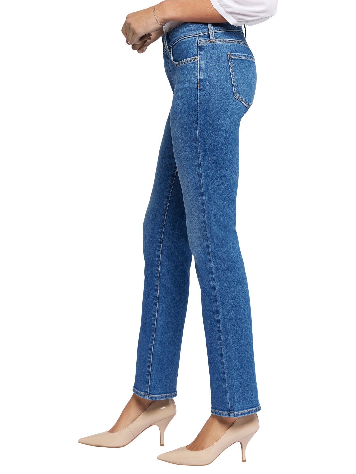 NYDJ Women’s, Women’s Petite, and Women’s Plus Marilyn Straight Jean, Sizes 2-24, featuring Lift Tuck® Technology