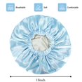 thumbnail image 4 of Silk Bonnet For Natural Hair, Satin Bonnet Silk Bonnet Hair Bonnet For Sleeping, Satin Bonnet For Hair Bonnets For Women, Blue, 4 of 7