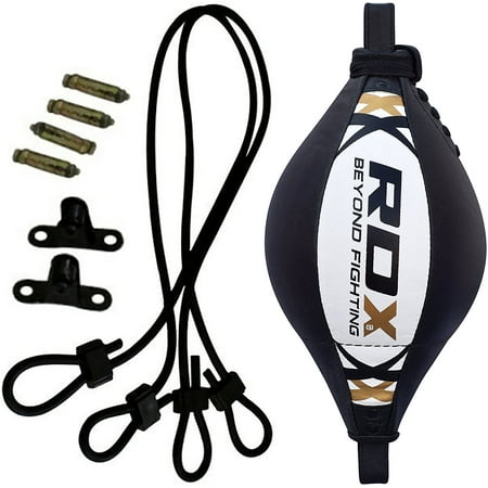 RDX Maya Hide Leather Boxing B Ball Speed Double End Dodge Bag MMA Punching Training Workout Floor to Ceiling