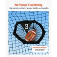 thumbnail image 5 of KFFKFF 7 x 7 ft Football Throwing Practice Net with 5 Target Pockets, Durable Knotless Design, Includes Straps and Carry Bag, Ideal for Quarterback Accuracy Training, Black, 5 of 9