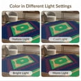thumbnail image 7 of ODIKA 8'x10' Washable Area Rug Sport Diamond With Bold Numbered Bases And Ball Border Baseball Field Refined for Dining Room, Large Office, Lounge, Non-Slip Chair-Friendly Mat, 7 of 7