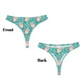 thumbnail image 3 of Fotbe Pig And Flower Tanga Sin Costuras para Mujer con Estampado – Panties Invisibles, Transpirables y Cómodos para Uso Diario-3X-Large, 3 of 6