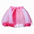 thumbnail image 2 of Godom Girls Rainbow Ballet Tutu 1T-9T Layered Ruffle Tiered Tulle Dance Dress Princess Party Skirt,Red, 2 of 5