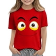 thumbnail image 7 of Piuwrlz 5 T Boys Short T-Shirts Sleeve Toddler Funny Graphic Shirts Tops Pullover T Shirts Red Size 5 Years, 7 of 7