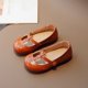 thumbnail image 1 of Zapatos de cuero de suela blanda para niña de otoño, zapatos de princesa de moda, zapatos de una sola capa de estilo universitario para niños, de moda, 1 of 6