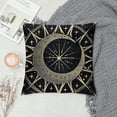 thumbnail image 2 of Moon Throw Pillow Covers,Mysterious Decoration Pillow Cover,Retro Mandala Sun and Moon Pillow case ",Bohemian Couch Cushion Covers Home Decor Pillowcase Black, 2 of 5
