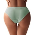 thumbnail image 3 of Panties for Women,Fashion Low Waist Striped Briefs for Women Comfortable Daily Wear Soft Lace Underwear Panties,Womens Underwear,Light Green,XL, 3 of 6