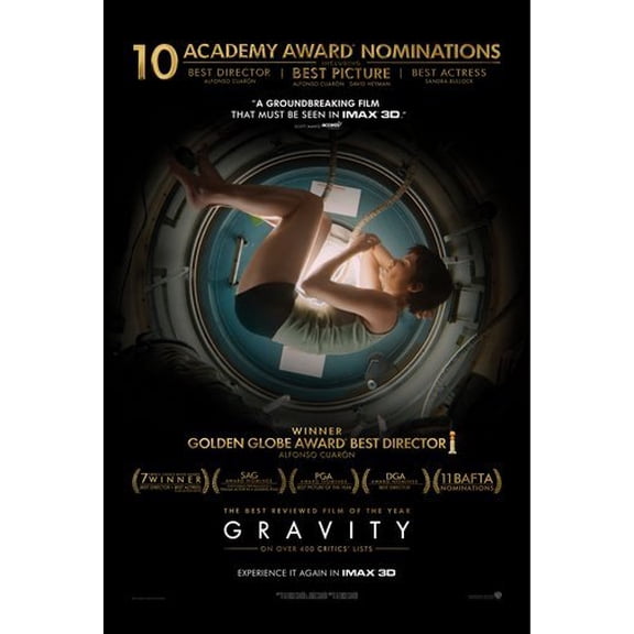 Gravity Movie Poster 24Inx36In Poster Art Poster 24x36 Unframed, Age: Adults, Rectangle Z Posters