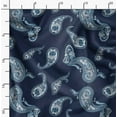 thumbnail image 2 of Soimoi Poly Canvas Blue Fabric By the Yard - 56 Inch Wide - Paisley Pattern Fabric - Botanical and Elegant Designs for Various Uses Printed Fabric, 2 of 6