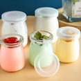 thumbnail image 7 of ACDANC 6Pcs/6oz Glass Yogurt Jars with Lids,Pudding Glass Jars,Mini Yogurt Dessert Clear Glass Jar,Container for Jello/Honey/Jam/Mousse/Cake/Milk,Party,Gift, 7 of 7