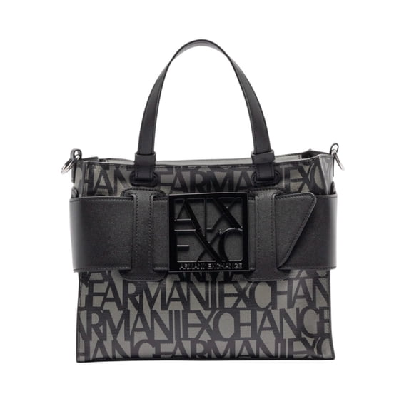 Bolsa Shoulder AX monogram color gris