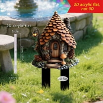 BZPIZ Outdoors Decorations Garden Stakes Decor Landscape Garden Decoration Plant Flower Pots Ornaments for Outdoor Indoor Yard Lawn Pot Plants