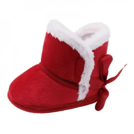

Newborn Baby Boys Girls Snow Winter Boots Infant Toddler Soft Sole Winter Warm Crib Booties Shoes