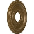 thumbnail image 2 of Ekena Millwork 13"OD x 3 1/2"ID x 3/4"P Cole Thermoformed PVC Ceiling Medallion (Fits Canopies up to 4 1/4"), Metallic Champagne Bronze, 2 of 10