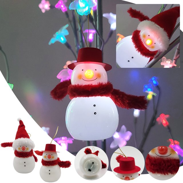 Adornos y Luces Navideñas onlyliua Muñeco de nieve Colgantes