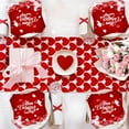 thumbnail image 2 of Valentines Napkins Paper, Heart Love Paper Napkins, Red Valentine's Day Dinning Paper, Cocktail Beverage Napkins, Dinner Lunch Decoration Paper Napkins, Valentines Day Party Supplies tableware 20 Pcs, 2 of 6