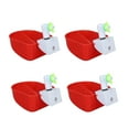 thumbnail image 3 of Juego de 4 bebederos automáticos de plástico para aves de corral con manguera para aves de caza, universales, color rojo, 3 of 14