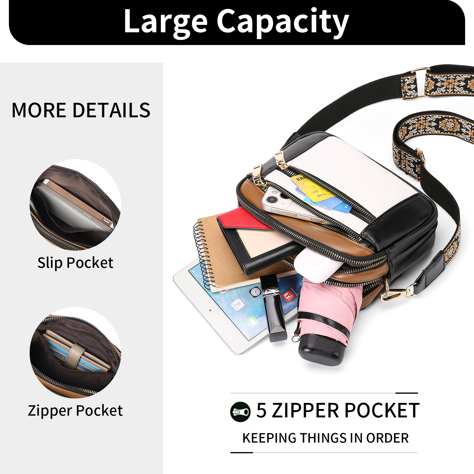 GAEKEAO Small Leather Crossbody Bag for Women photo 5
