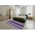 thumbnail image 5 of Ahgly Company Machine Washable Indoor Rectangle Transitional Mauve Purple Area Rugs, 2' x 4', 5 of 7