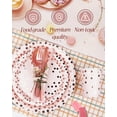 thumbnail image 4 of 100PCS Pink and Rose Gold Party Supplies Dots Tableware Set Serves 25, Rose Gold Dots Pink Paper Plates with Napkins and Plastic Forks for Birthday Wedding Christmas Cocktail Party Baby Shower, 4 of 7