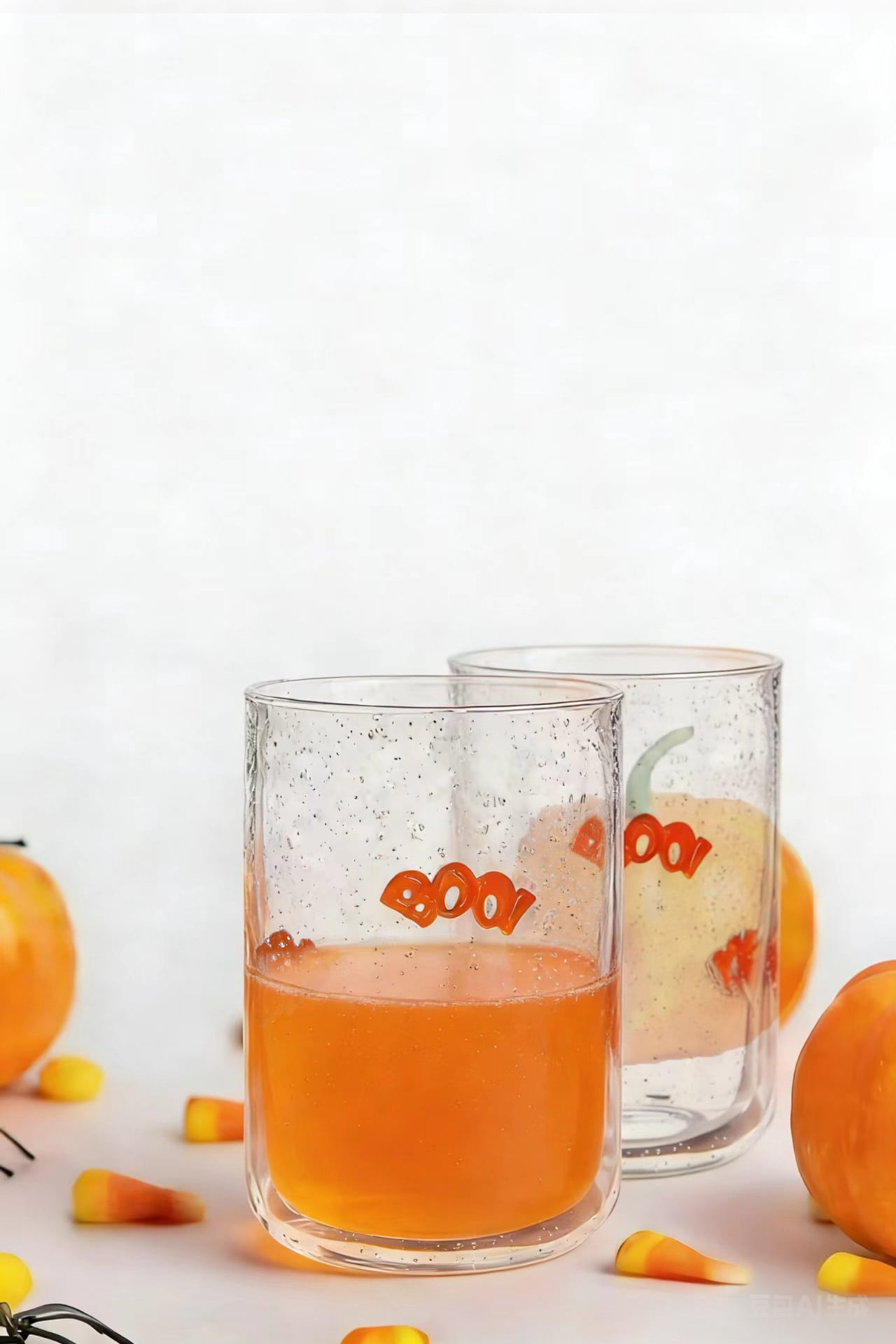 Way to Celebrate 16 oz Boo Charm Drinking Glass, 2-Pack