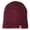Burgundy, variant on Midweight Knit Wool Beanie - 100% Merino Wool