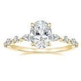 thumbnail image 2 of VOLALO 2 Carat Oval Cut Engagement Promise Ring for Women, 2 of 10
