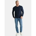 thumbnail image 4 of George Men's & Big Men's Cotton Crewneck T-Shirt with Long Sleeves, Size XS-3XL, 4 of 5