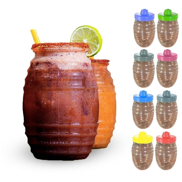 Vaso Vitrolero de Plástico de 1 L para Usos Múltiples