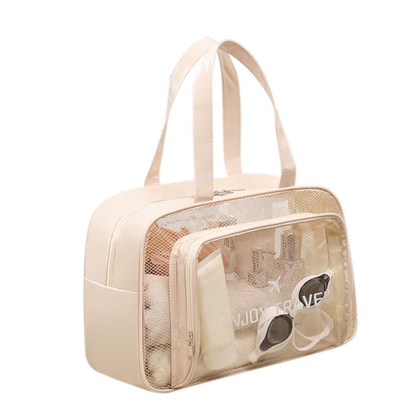 Neceser de viaje DAPOWER impermeable a prueba de arena (beige)