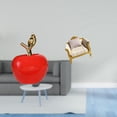 thumbnail image 2 of Figura de cerámica con forma de fruta, escultura decorativa para el hogar, cafetería, estudio, sala de vacaciones, con sofá de madera en miniatura, mo, 2 of 8