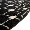 thumbnail image 6 of Rugs.com Moroccan Trellis Collection Rug – 8' x 10' Oval Black And White Medium Rug Perfect For Living Rooms, Large Dining Rooms, Open Floorplans, 6 of 9
