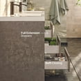 thumbnail image 6 of Eviva Lugano 60" Cement Gray Modern Bathroom Vanity with White Integrated Acrylic Sink, 6 of 7