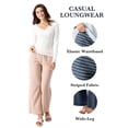 thumbnail image 2 of OHHSHEEN Wide Leg Lounge Pants for Women, Striped Pants Women, Comfortable Pajama Pants Women Soft, 2 of 6