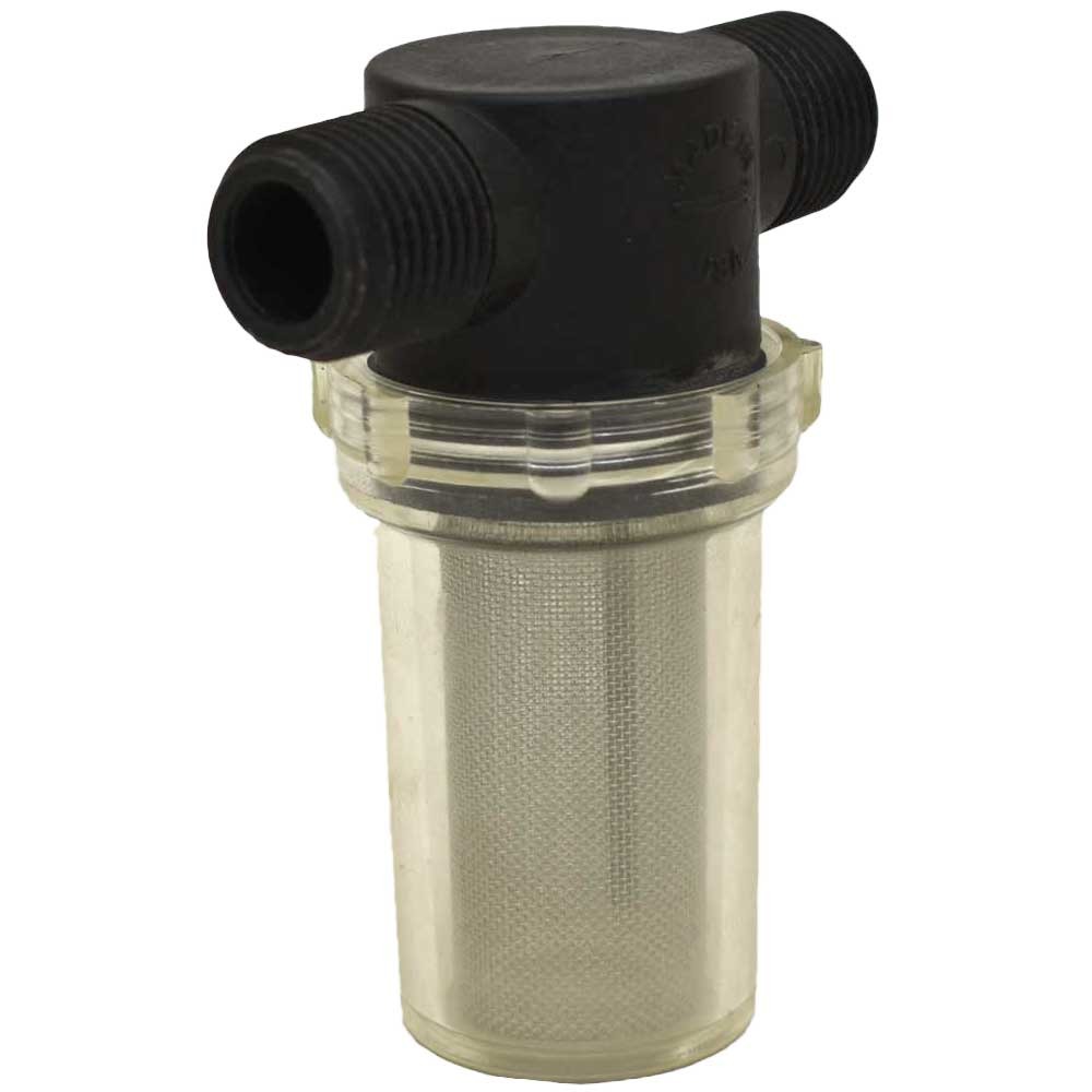 RonVik Boat TLine Water Strainer 1/2 Inch Male Threaded